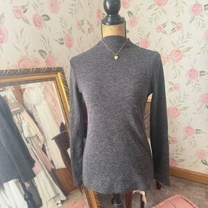 Charcoal Gray Slight Turtleneck Sweater